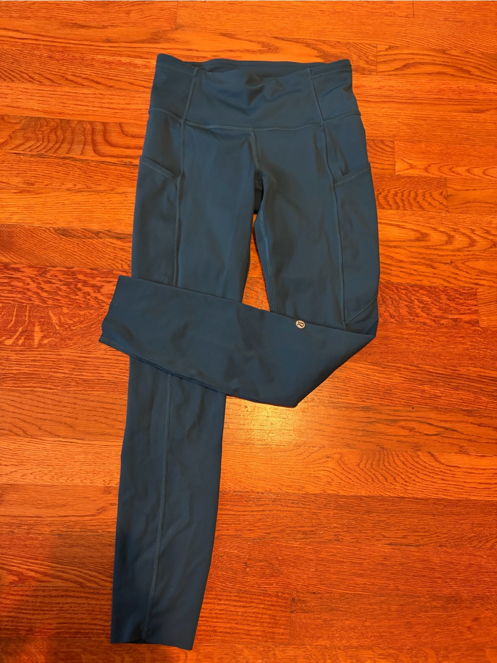 Lululemon fast and free High-Waist Performance Leggings in Deep Teal/blue size 4